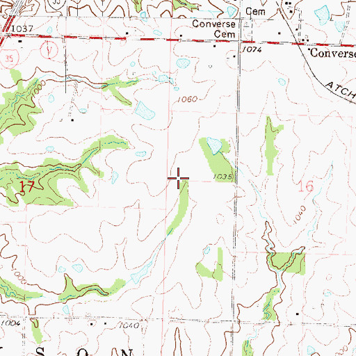 Topographic Map of Township of Jackson, MO