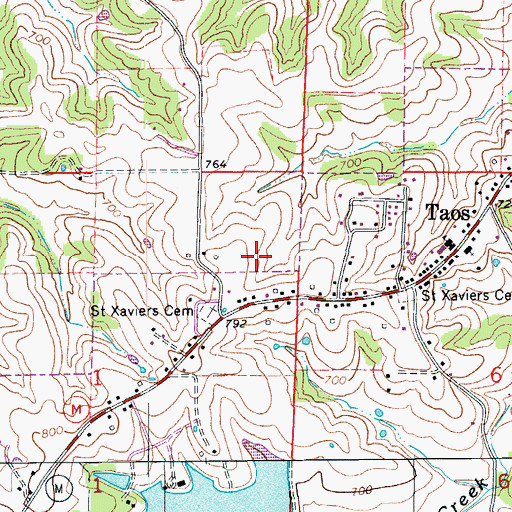 Topographic Map of Township of Liberty, MO