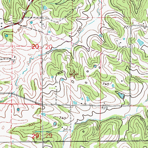 Topographic Map of Township of Marion, MO