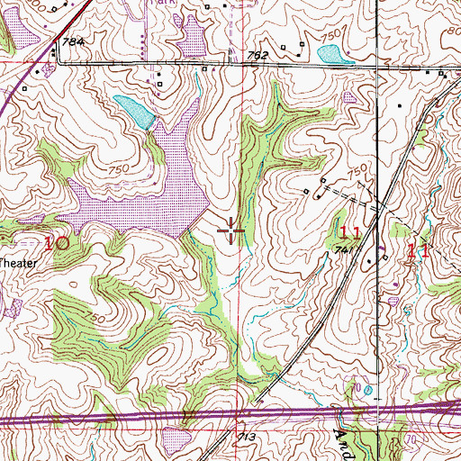 Topographic Map of Township of Boonville, MO