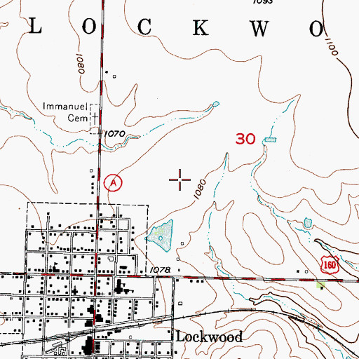 Topographic Map of Township of Lockwood, MO
