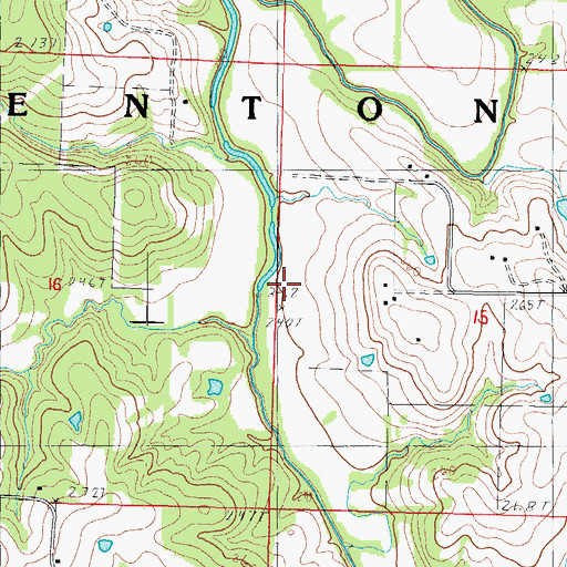 Topographic Map of Township of Benton, MO