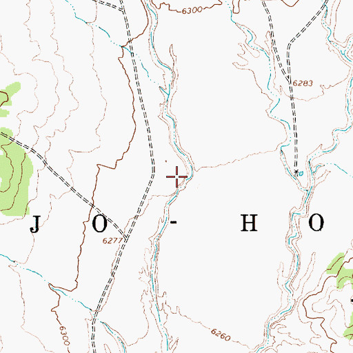 Topographic Map of Many Sheep Valley, AZ