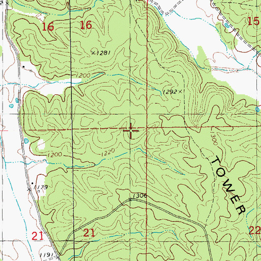 Topographic Map of Township of Linn, MO
