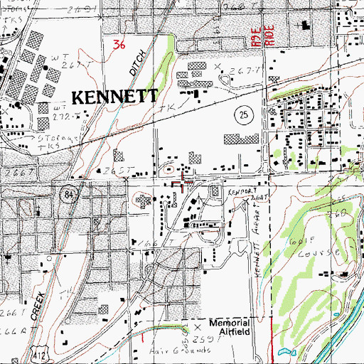 Topographic Map of Township of Independence, MO