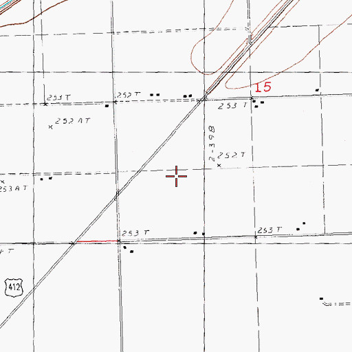 Topographic Map of Township of Salem, MO