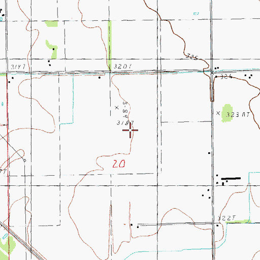 Topographic Map of Township of Union, MO