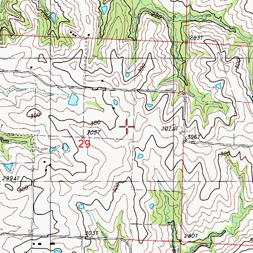 Topographic Map of Township of Athens, MO
