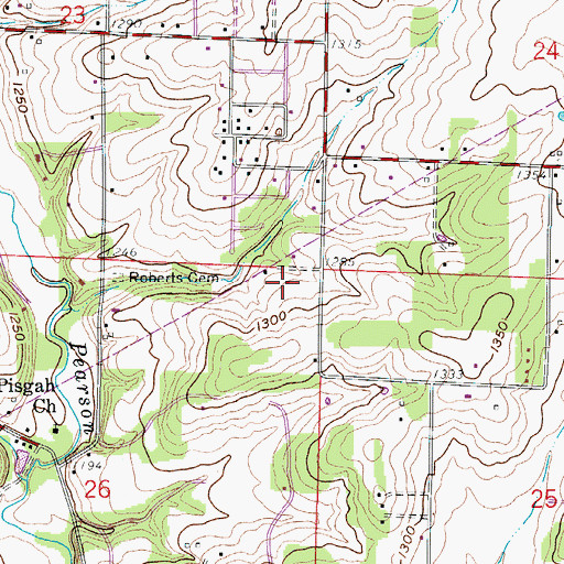 Topographic Map of Township of Campbell Number 1, MO