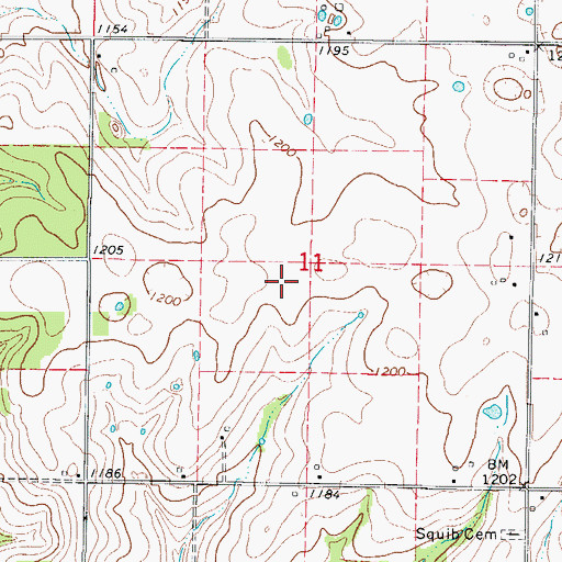Topographic Map of Township of Center Number 3, MO