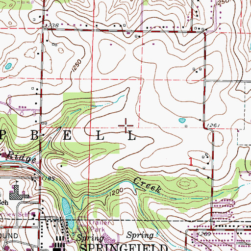 Topographic Map of Township of North Campbell Number 3 (historical), MO