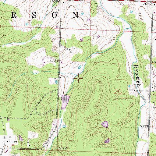Topographic Map of Township of Robberson Number 1 (historical), MO