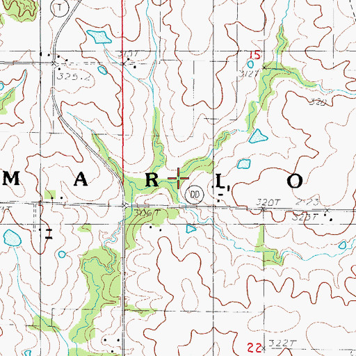 Topographic Map of Township of Marion, MO