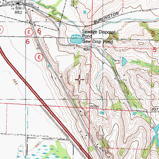 Topographic Map of Township of Benton, MO