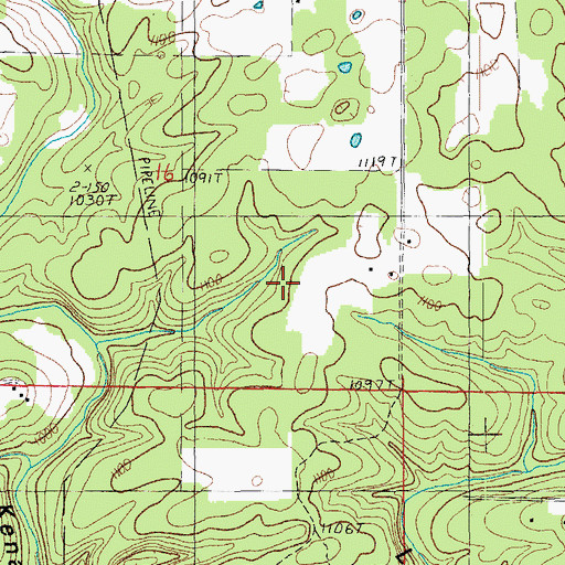 Topographic Map of Township of Chapel, MO