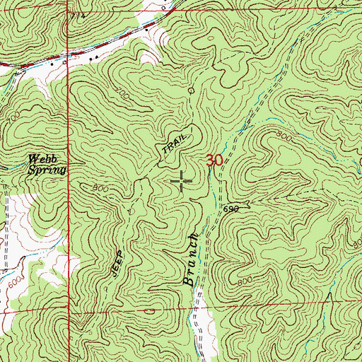 Topographic Map of Township of Union, MO