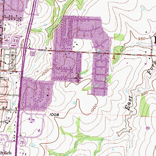Topographic Map of Township of Prairie, MO