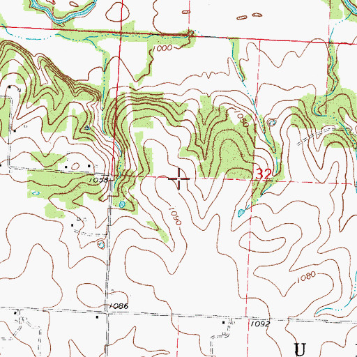 Topographic Map of Township of Union, MO