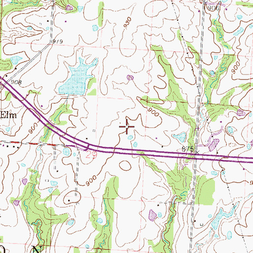 Topographic Map of Township of Jackson, MO