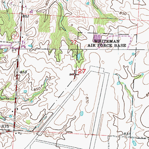 Topographic Map of Township of Washington, MO