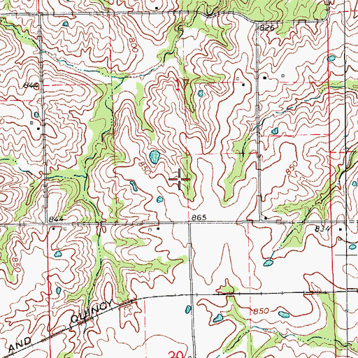 Topographic Map of Township of Lyon, MO