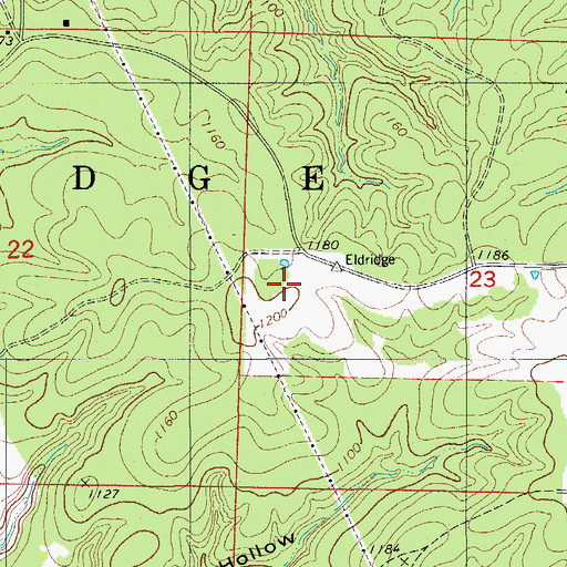 Topographic Map of Township of Eldridge, MO