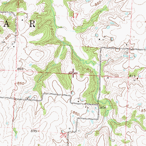 Topographic Map of Township of Sni-A-Bar, MO