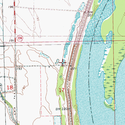 Topographic Map of Council, AR