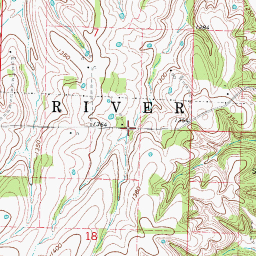 Topographic Map of Township of Spring River, MO