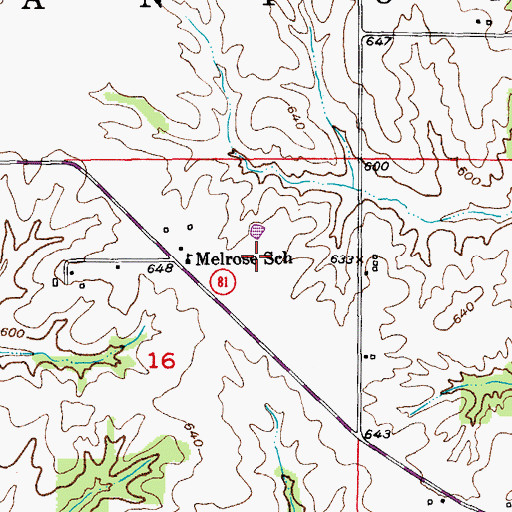 Topographic Map of Township of Canton, MO