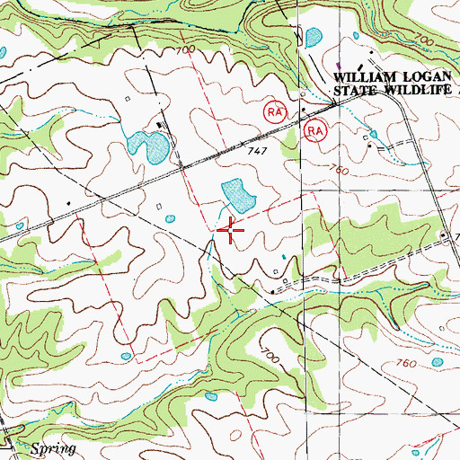 Topographic Map of Township of Union, MO