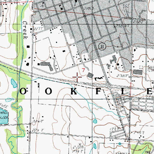 Topographic Map of Township of Brookfield, MO