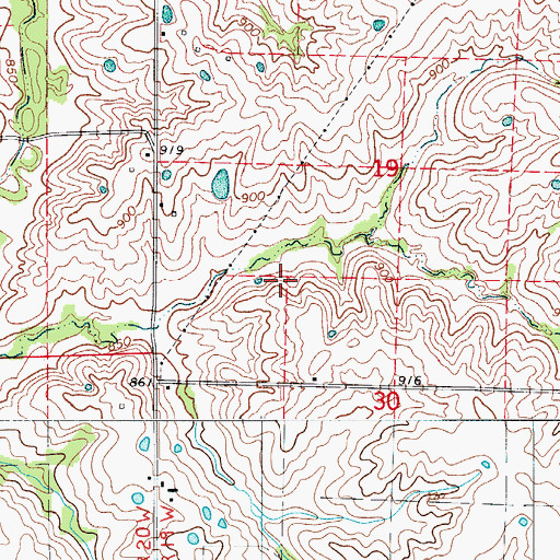 Topographic Map of Township of Enterprise, MO