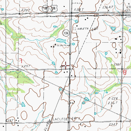 Topographic Map of Township of Jefferson, MO