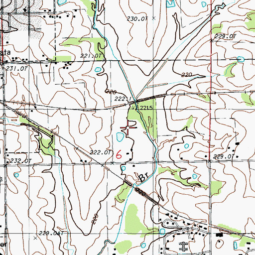 Topographic Map of Township of Chillicothe, MO
