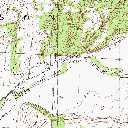 Topographic Map of Township of Anderson East, MO