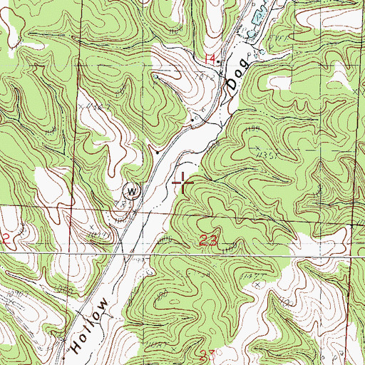Topographic Map of Township of Pineville North, MO