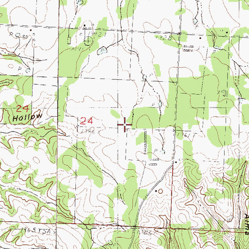 Topographic Map of Township of Richwood, MO