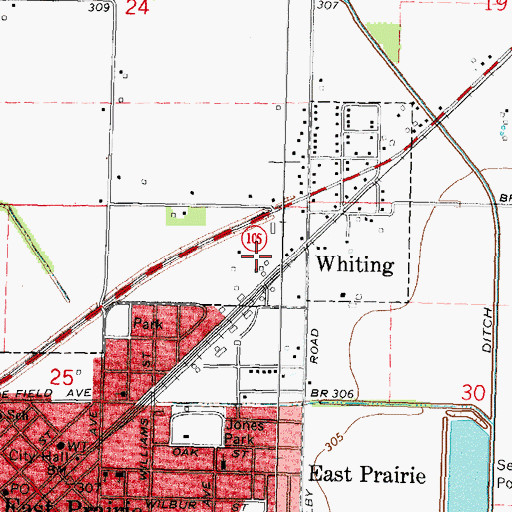 Topographic Map of Township of Saint James, MO