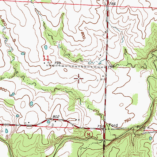 Topographic Map of Township of Union, MO