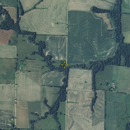 Aerial/Satellite Image of Township of Woodlawn, MO