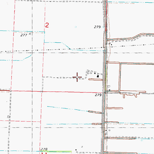 Topographic Map of Township of Como, MO