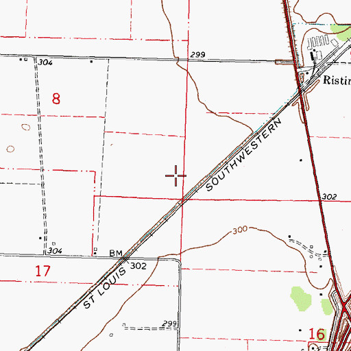 Topographic Map of Township of New Madrid, MO