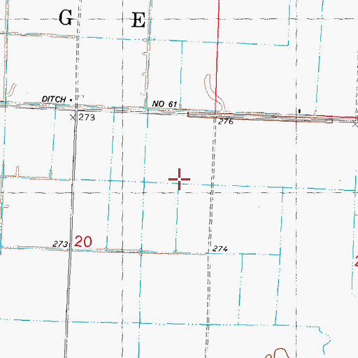Topographic Map of Township of Portage, MO