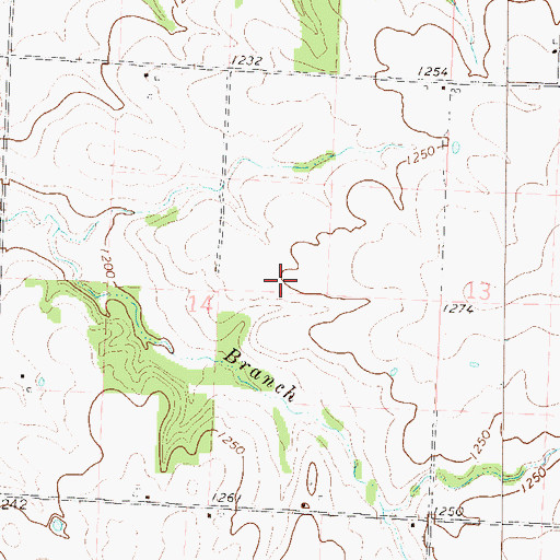 Topographic Map of Township of Franklin, MO