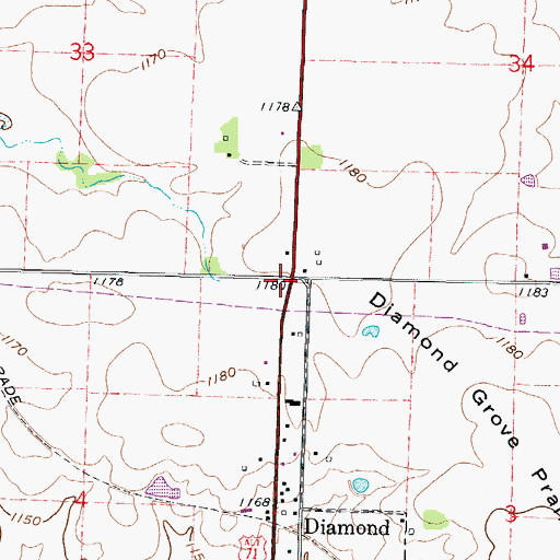 Topographic Map of Township of Marion, MO