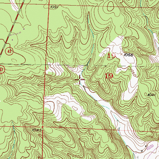 Topographic Map of Township of Seneca, MO