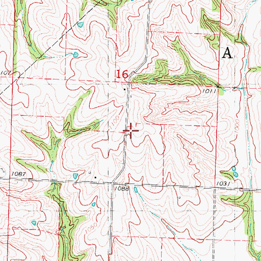 Topographic Map of Township of Atchison, MO