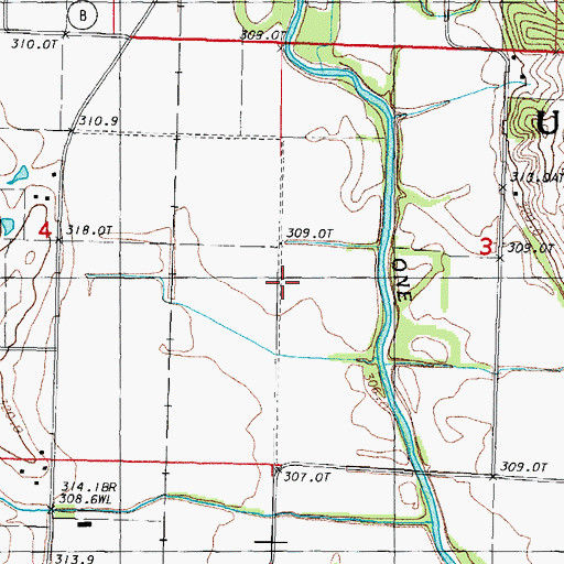 Topographic Map of Township of Union, MO