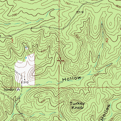 Topographic Map of Township of Ozark, MO
